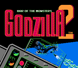 Godzilla 2 - War of the Monsters Title Screen